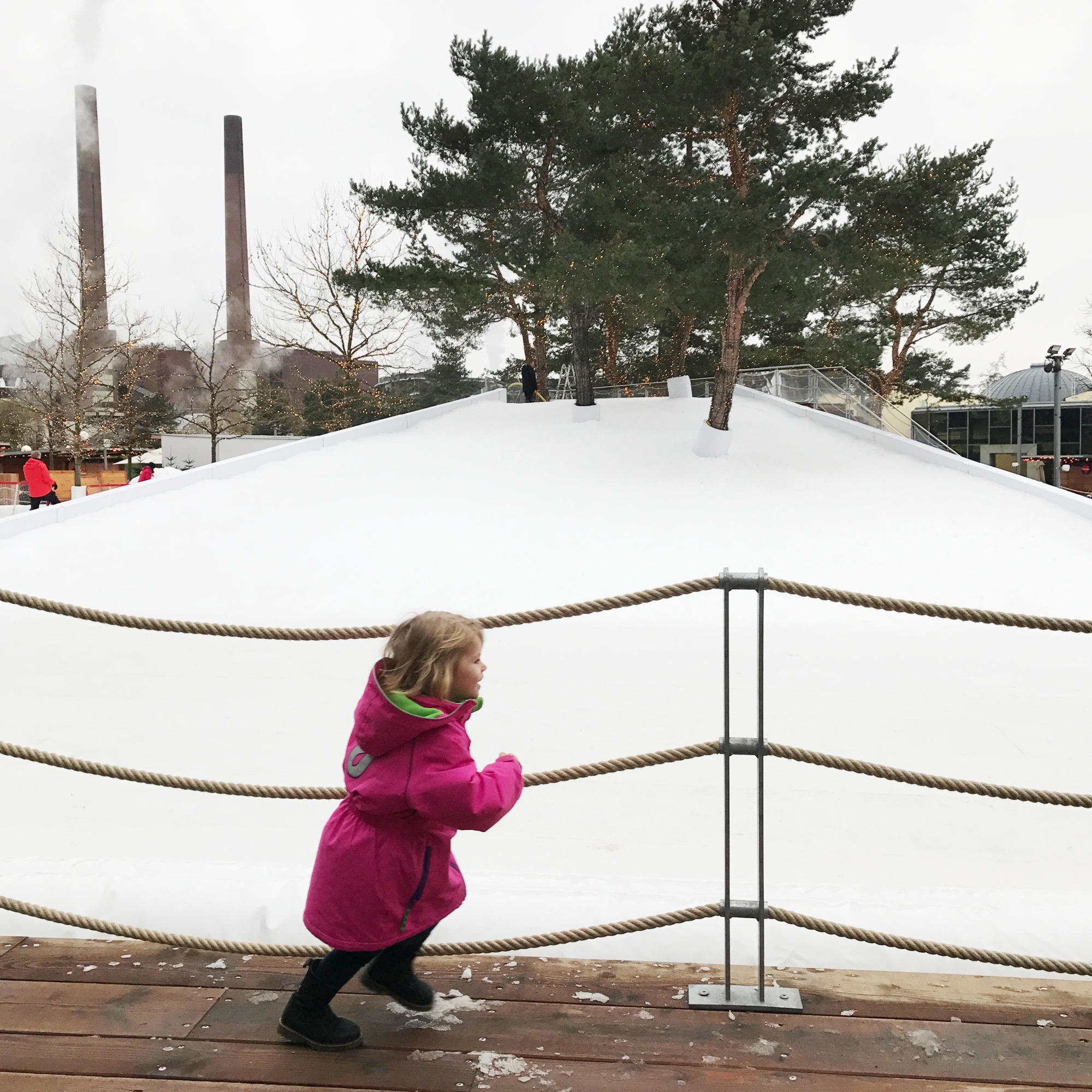 Schnee Autostadt